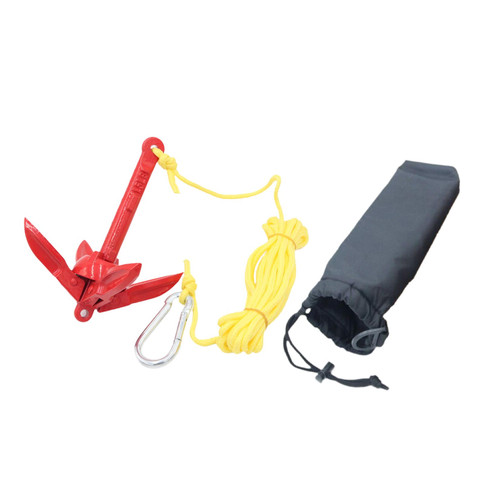 Fishing Kayak Anchor - Kit Jangkar Lipat Baja Karbon dengan